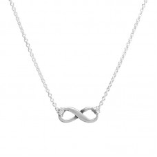 Infinite love necklace in stainless steel - N681
