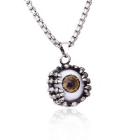Men's Stainless Steel Eye Pendant Necklace - N721