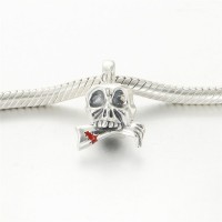 Men's Stainless Steel Skull Pendant Necklace - N737
