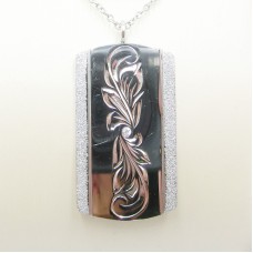Stainless steel necklace pendant - N964