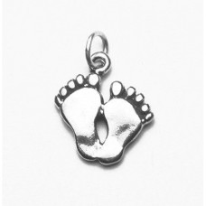 Footprints Stainless Steel Pendant Necklace- N984
