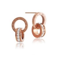 Gold Star Moon Stainless Steel Earrings - E745
