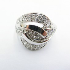 Stainless Steel CZ Woman Ring - R1056
