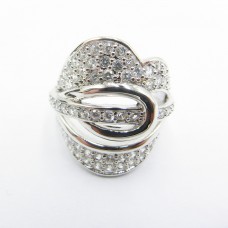 Stainless Steel CZ Woman Ring - R1057