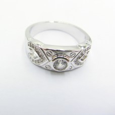 Stainless Steel CZ Woman Ring - R1060