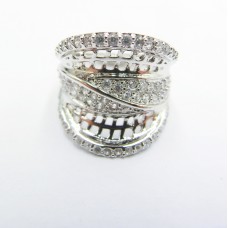 Stainless Steel CZ Woman Ring - R1063