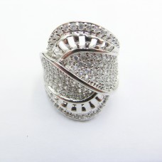 Stainless Steel CZ Woman Ring - R1067