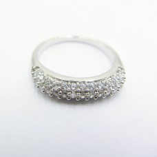 Stainless Steel CZ Woman Ring - R1068