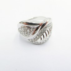 Stainless Steel CZ Woman Ring - R1070