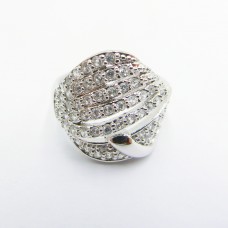 Stainless Steel CZ Woman Ring - R1073