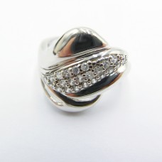 Stainless Steel CZ Woman Ring - R1074