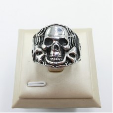 Stainless Steel Men Skull Ring - R1018