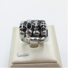 Stainless Steel Men Skull Ring - R1021
