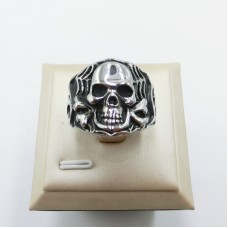 Stainless Steel Men Skull Ring - R1026