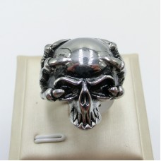 Stainless Steel Men Skull Ring - R1033