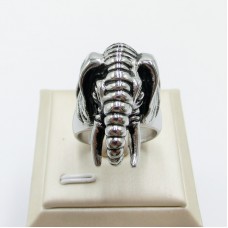 Stainless Steel Men Elephant Ring - R1043
