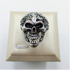 Stainless Steel Men Skull Ring - R1047
