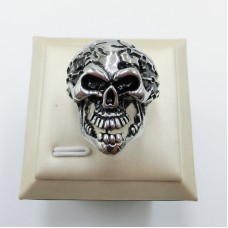 Stainless Steel Men Skull Ring - R1047