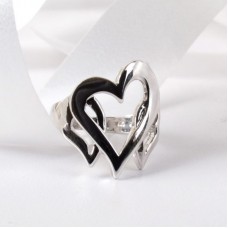 Heart Stainless Steel Ring-R1082
