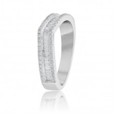 Hotselling Stainless Steel ring with diamond - R1096