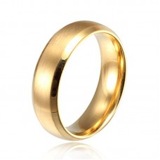Stainless Steel Unisex 6MM Brushed Plain Simple Stainless Steel Wedding Ring 