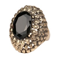 2017 New Vintage Punk Big Cheap Sell Color Ancient Gold Stainless Steel Rings For Black Friday 