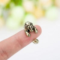2017 New Lovely Lion Stainless Steel Rings For Women Black Friday Fashion Trend AnimalJewelry 
