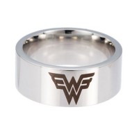 2017 New arrival oem durable wonder woman stainless steel Justice League ring jewelry
